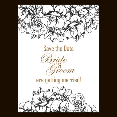 çiçekli narin davet