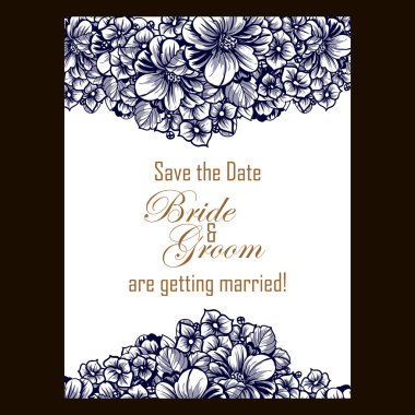 çiçekli narin davet