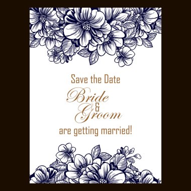 çiçekli narin davet