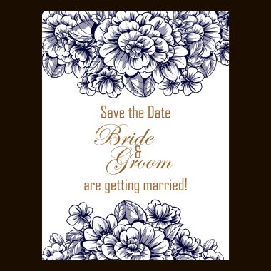 çiçekli narin davet