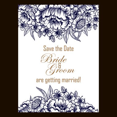 çiçekli narin davet