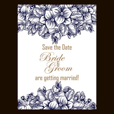 çiçekli narin davet