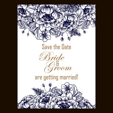 çiçekli narin davet