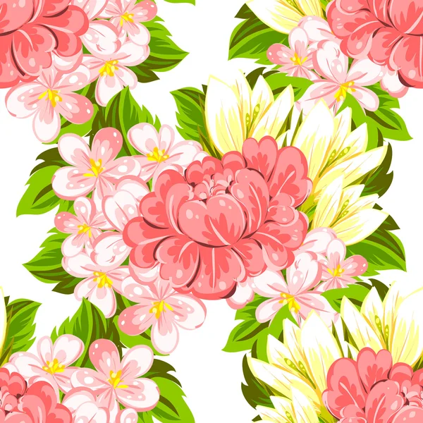 Floral seamless pattern — Stock Vector