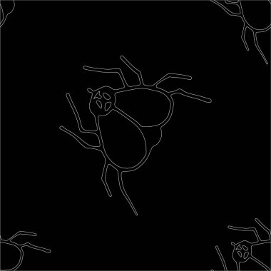 Böcek, böcek, siyah arka planda örümcek.