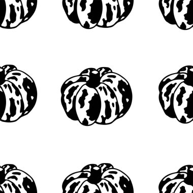 Beyaz arkaplanda dekoratif balkabağı, desen, doku, arkaplan