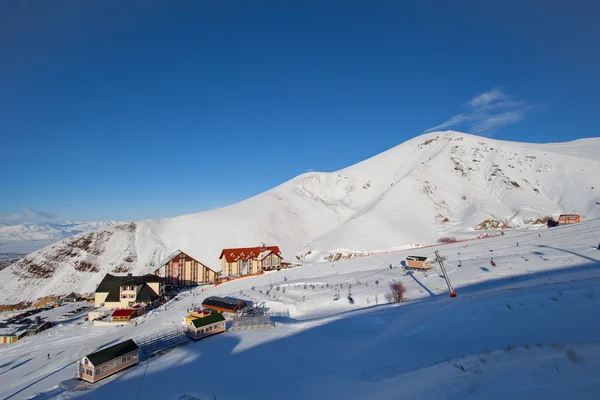 Esqui de montanha e snowboard - Palandoken, Erzurum — Fotografia de Stock
