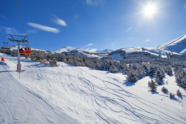 Berg skiën en snowboarden - Palandoken, Erzurum — Stockfoto