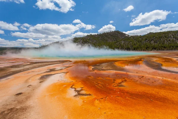 Grand Prismatic Spring, bassin Midway Geyser, parc national Yellowstone — Photo