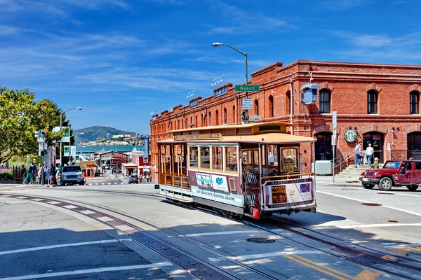 Tranvía de teleférico Powell-Hyde, San Francisco, Estados Unidos — Foto de Stock