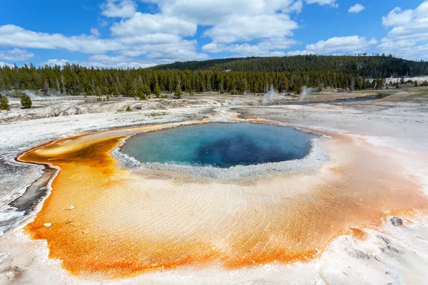 Bassin supérieur du geyser, parc national de Yellowstone, Wyoming, États-Unis — Photo