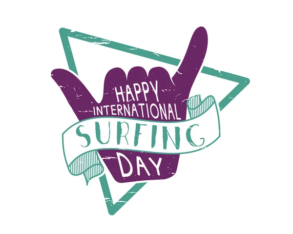 Internationalen Surfen Sommertag — Stockvektor