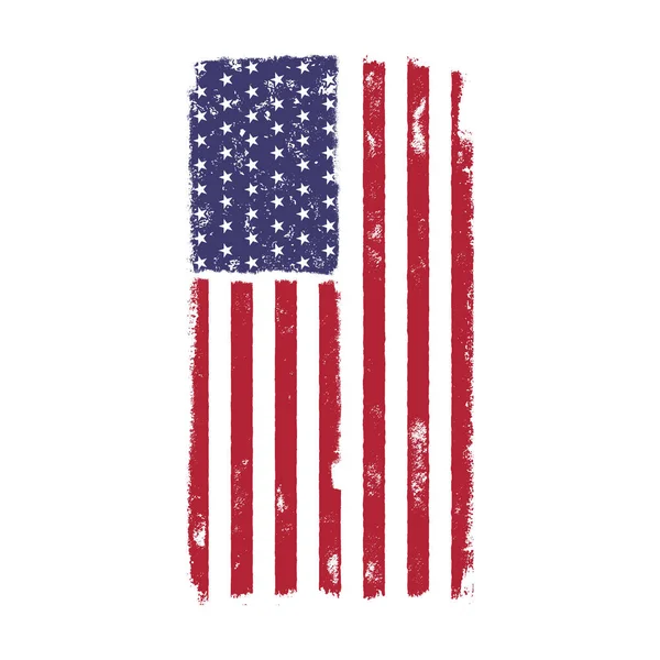 미국의 American National Flag 미국의 국기이다 빈티지 디자인 셔츠에 포스터 — 스톡 벡터