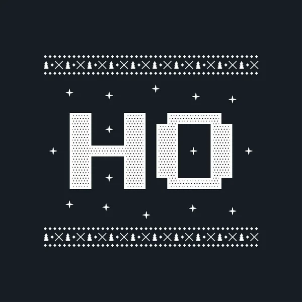 Gráfico Divertido Estampado Navideño Diseño Camiseta Para Fiesta Navidad Suéter — Archivo Imágenes Vectoriales