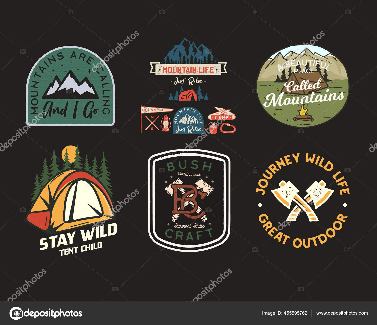 travel patches collection