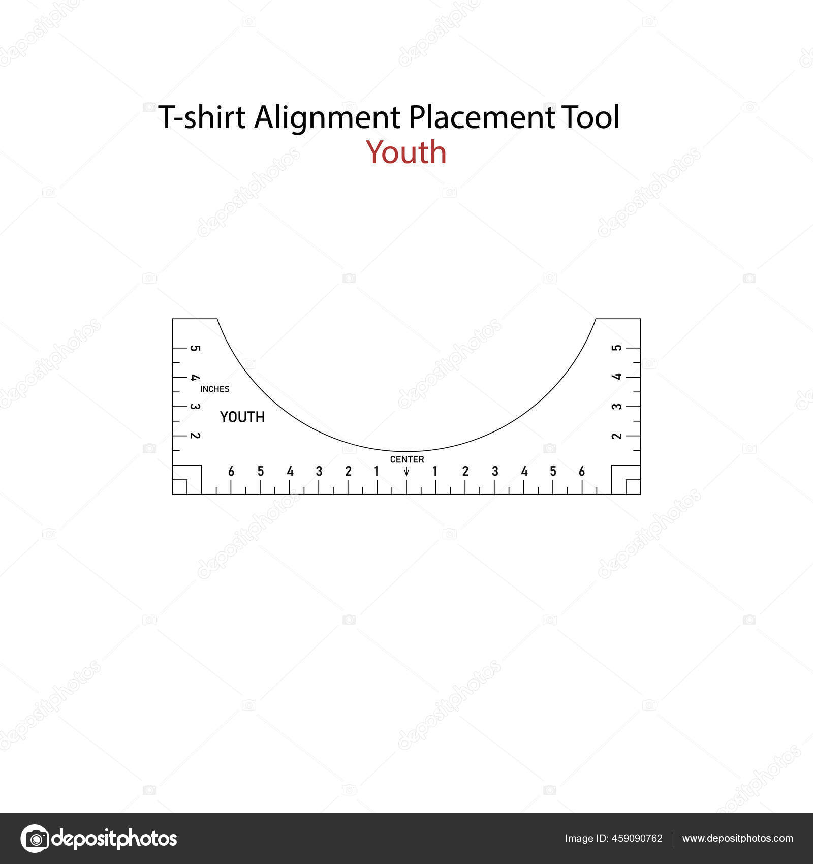 Download T Shirt Ruler Vector Bundle T Shirt Alignment Placement Tool Youth Front Printable Template Stock Illustration Vector Image By C Jeksonjs Vector Stock 459090762