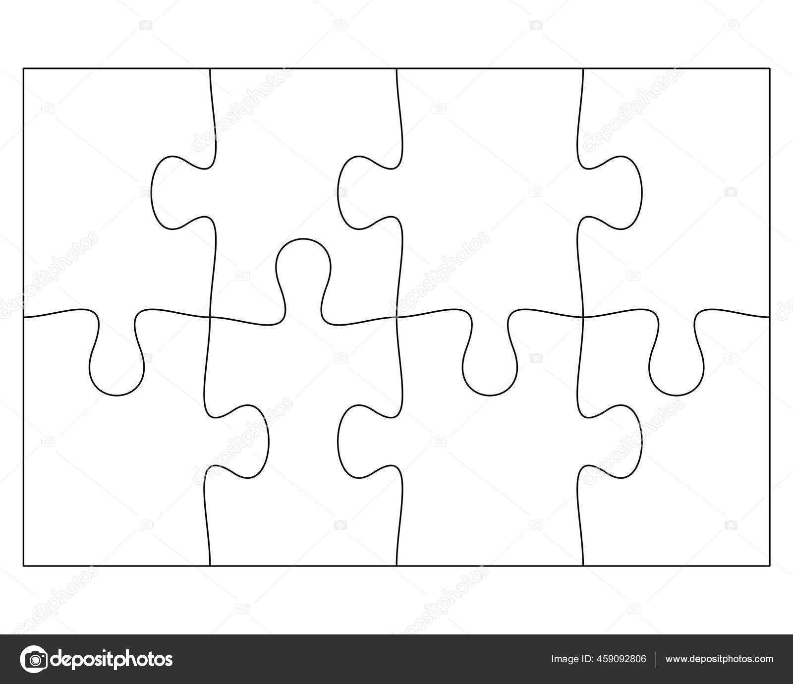 Morceaux De Puzzle Avec Des Taches De Peinture Illustration de Vecteur -  Illustration du objet, partie: 112504889