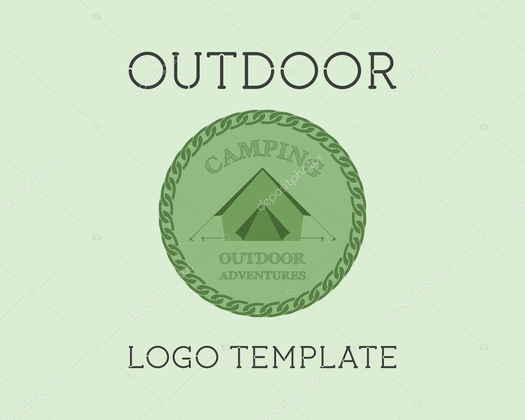 Adventure Outdoor Tourism Travel Logo Template Vintage Labels design. Campground, campsite. Exploration Camping Badges Retro style logotype concept icons set. Summer theme. Vector illustration