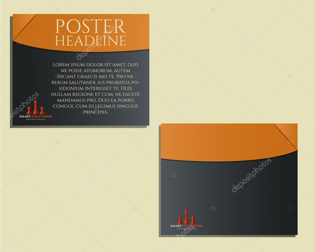 Smart Solutions Poster Brochure And Flyer Design Template With smart-solutions-poster-brochure-and-flyer-design-template-with