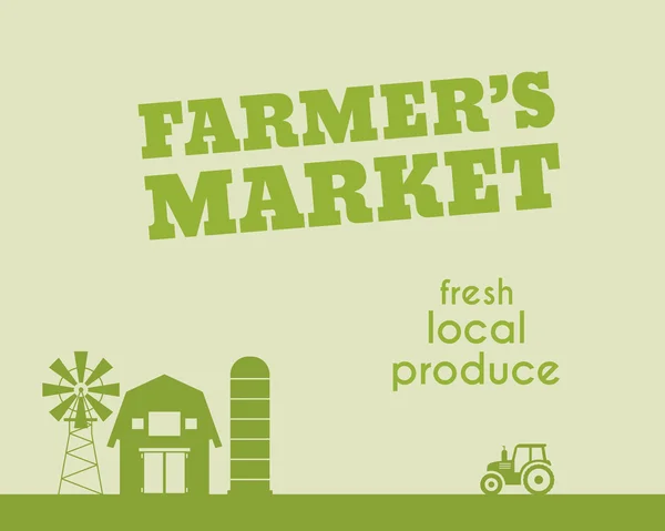 Eco and organic background. Farmer s market poster and banner design. For organic products, shop, web sites, mobile app. Ecology and green theme. Vector. — 스톡 벡터