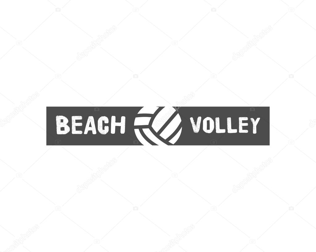 Volleyball label, badge, logo and icon. Sports insignia. Best for volley club, league competition, sport shops, sites or magazines. Use it as print on tshirt. Vector