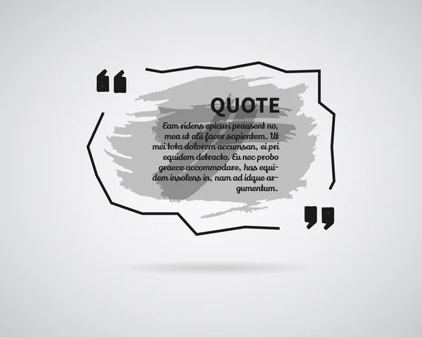 Quote blank templates. Watercolor, ink, splash Quote bubble. Empty template. Abstract business card template, paper sheet, information, text. Print design. Quote form. Template vector — Stok Vektör