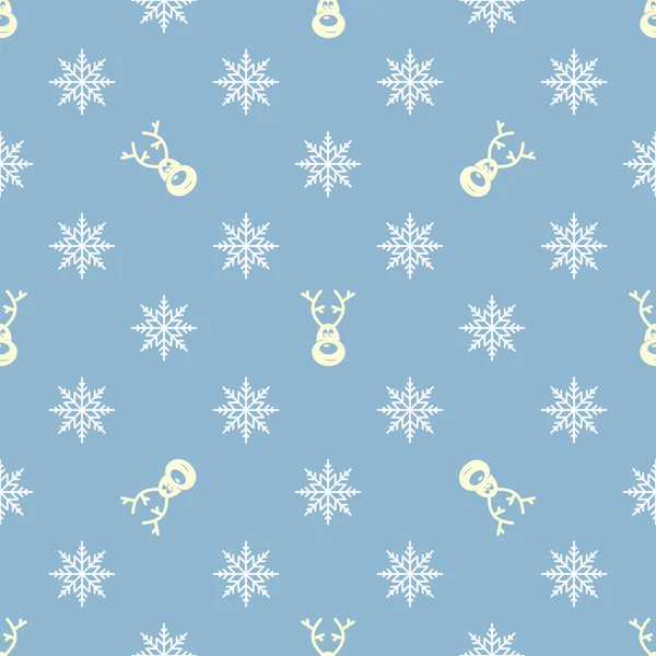 Christmas seamless pattern. Xmas backgrounds textures collection for holidays season. Use for packaging, new year cards, brochures, flyers. Print on tshirts and other materials. Reindeer. Vector — 스톡 벡터