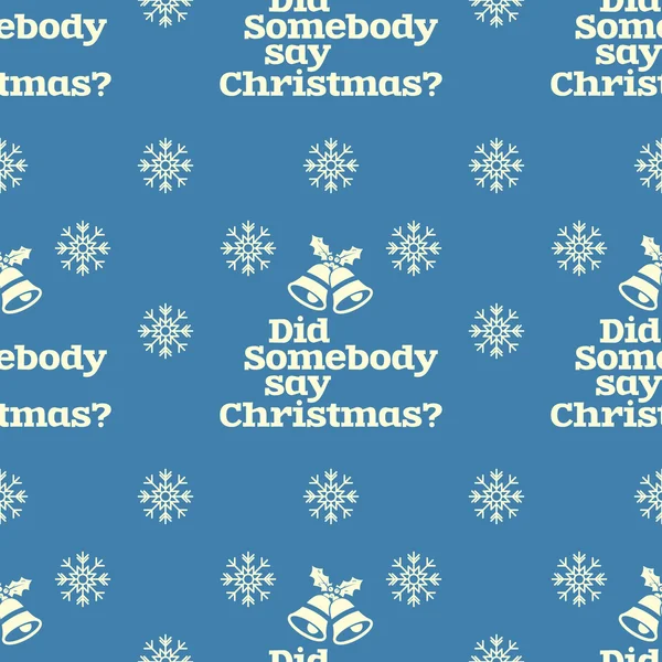 Christmas seamless pattern. Xmas backgrounds textures collection for holidays season. Use for packaging, new year cards, brochures, flyers. Print on tshirts and other materials. Jingle Bells. Vector — 스톡 벡터