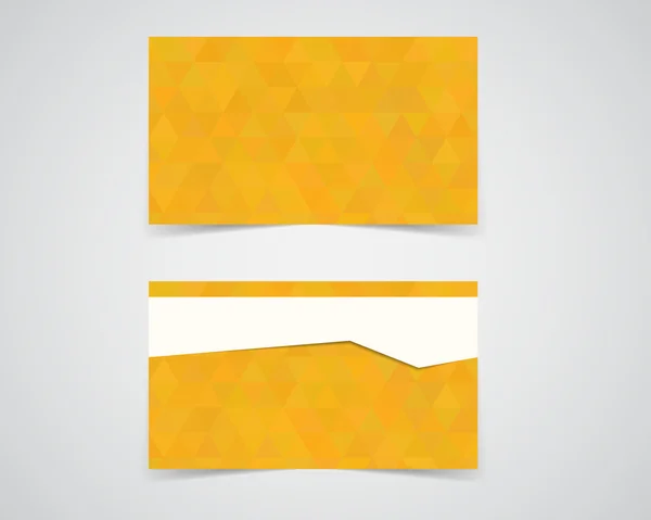 Modern Business card template for photography studio, eco company. Unusual design layout. Corporate brand identity design with polygonal elements. Realistic shadow. Vector