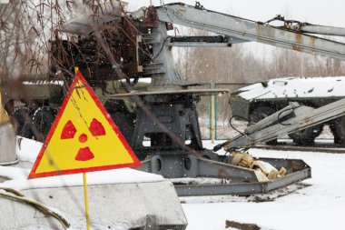 Ukrayna. Çernobil dışlama bölgesi. -2016.03.20. Teknoloji patlama Nükleer Santrali'nde ortadan kaldırılması katıldı