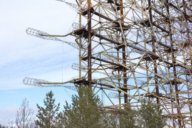 Ukrayna. Çernobil dışlama bölgesi. -2016.03.20. Sovyet radar tesisi Duga