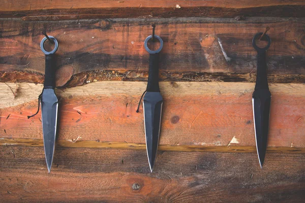 Atirar facas — Fotografia de Stock