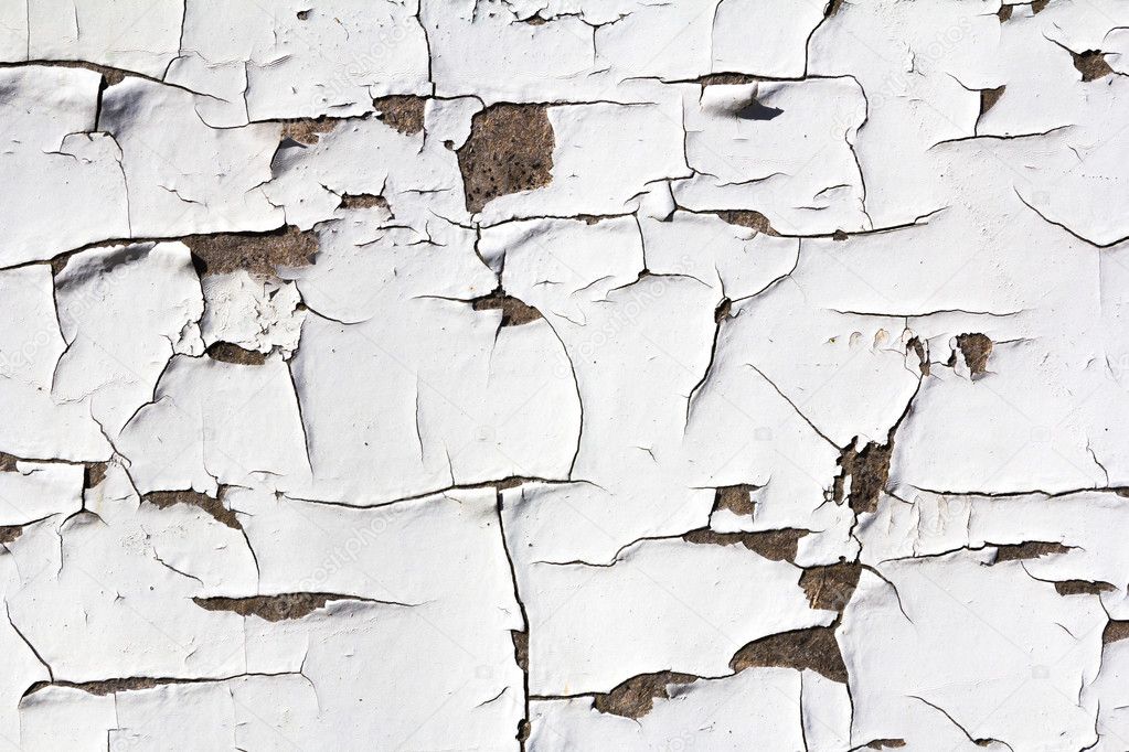 grunge background - wood with cracked paint