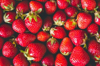 Taze çilek arka plan tonda