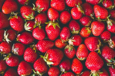 Taze çilek arka plan tonda