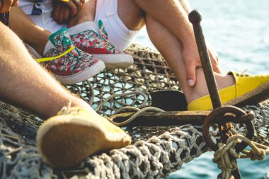 Mans ve renk Ayakkabı Bayan bacaklar