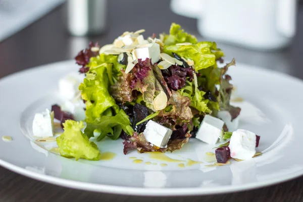 Rauwe groene bieten salade met Feta — Stockfoto