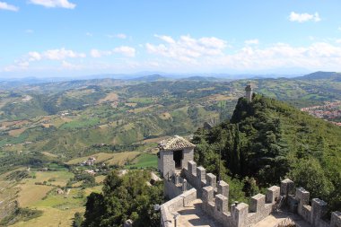 Güzel panoramik manzara San Marino