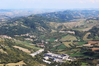Güzel panoramik manzara San Marino