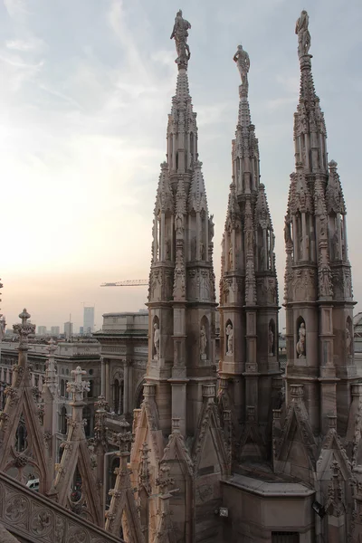 Vista panorâmica da cidade de Milão a partir da altura — Fotografia de Stock