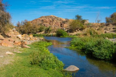 Güzel nehir vadisi, Suudi Arabistan, Al taif 'te.