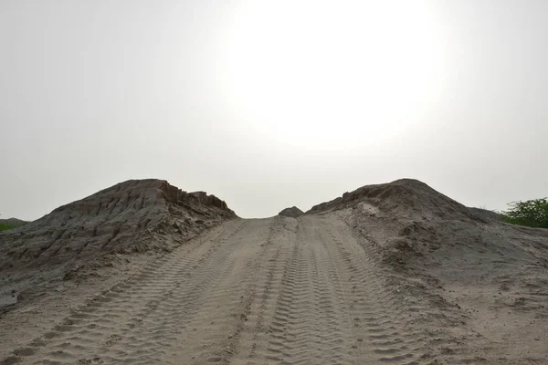 沙特阿拉伯吉达沙漠公路 — 图库照片