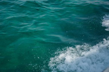 Okyanus dalgaları görüntüye sıçrar