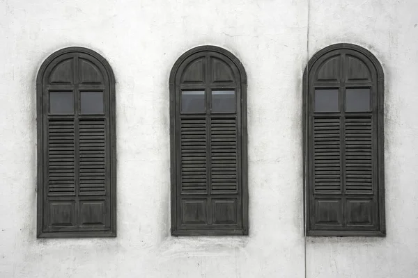 Old Designed Wodden Window Unesco World Heritage Historical Village Balad — Stok fotoğraf