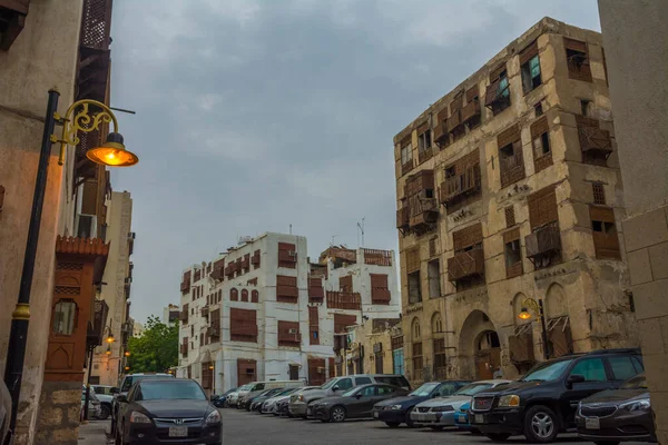 Antiguo Edificio Pueblo Histórico Patrimonio Humanidad Unesco Balad Jeddah Arabia — Foto de Stock