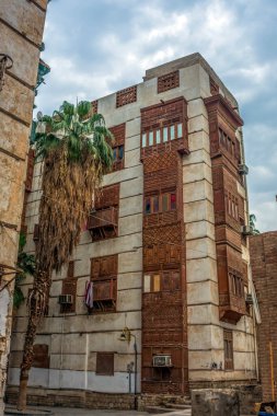 UNESCO Dünya Mirası Tarihi Köyü El Balad, Jeddah - Suudi Arabistan 'daki antik bina