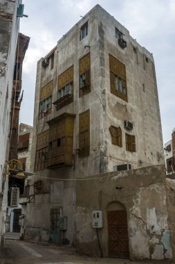 UNESCO Dünya Mirası Tarihi Köyü El Balad, Jeddah - Suudi Arabistan 'daki antik bina