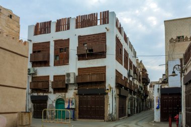 UNESCO Dünya Mirası Tarihi Köyü El Balad, Jeddah - Suudi Arabistan 'daki antik bina