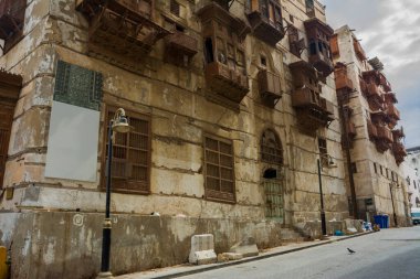 UNESCO Dünya Mirası Tarihi Köyü El Balad, Jeddah - Suudi Arabistan 'daki antik bina