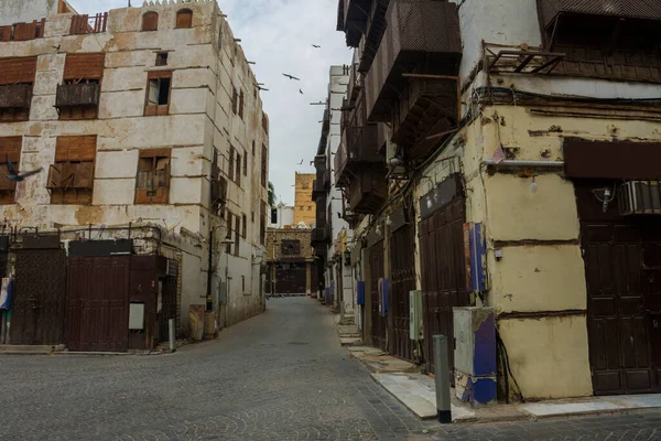 Oude Straat Unesco Werelderfgoed Historisch Dorp Balad Jeddah Saudi Arabië — Stockfoto